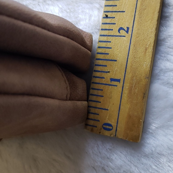 Leanna Vegan Brown faux leather Braided Crossbody Purse. - Picture 15 of 16